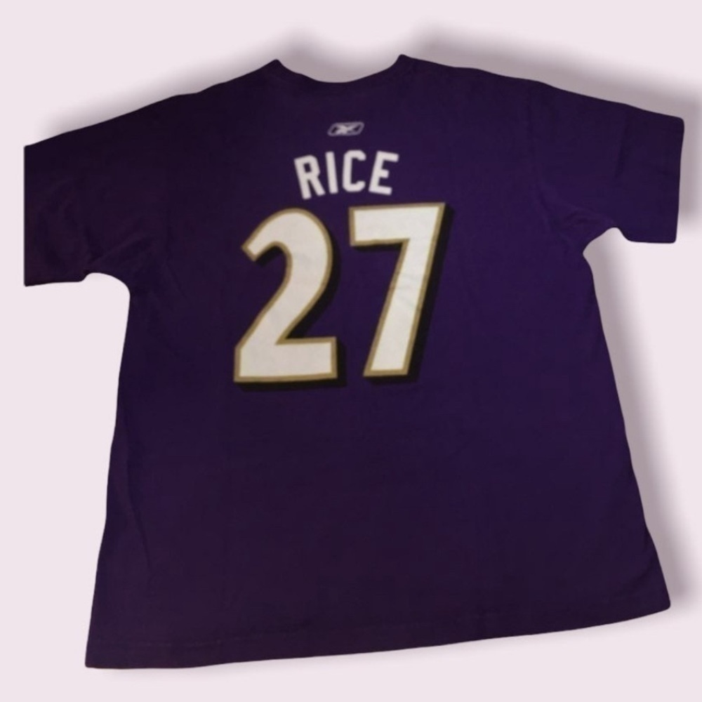 Baltimore Ravens #27 Ray Rice Reebok T-shirt. - Picture 3 of 7